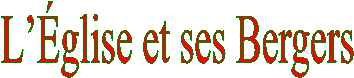 Lglise et ses Bergers (Suite)